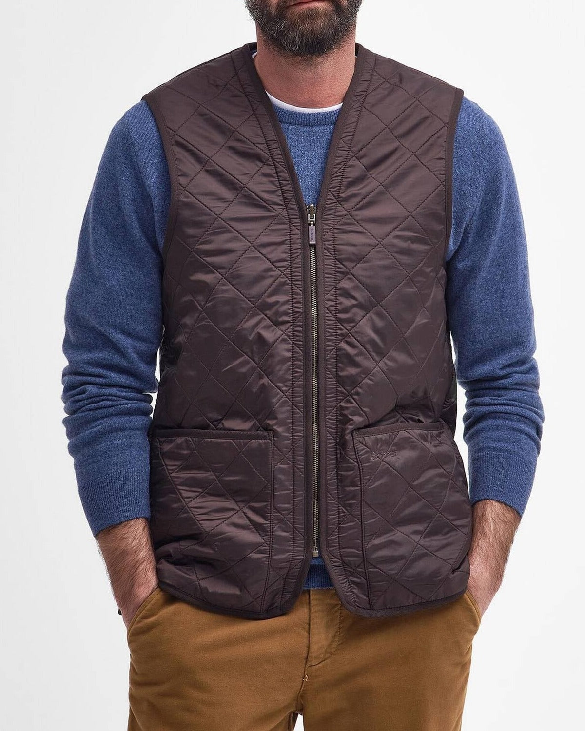 BARBOUR Gilet Uomo Polarquilt-Brown
