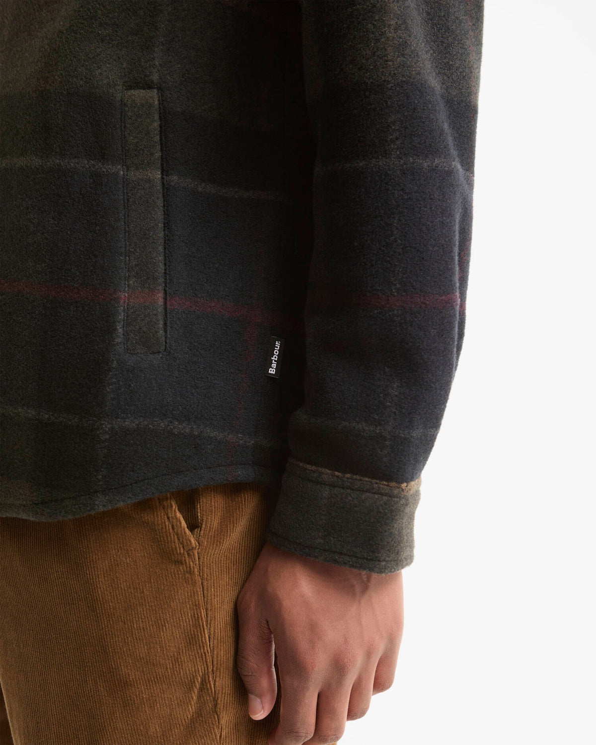 BARBOUR Camicia Uomo Overshirt WOODLANE-Shadow Classic Tartan