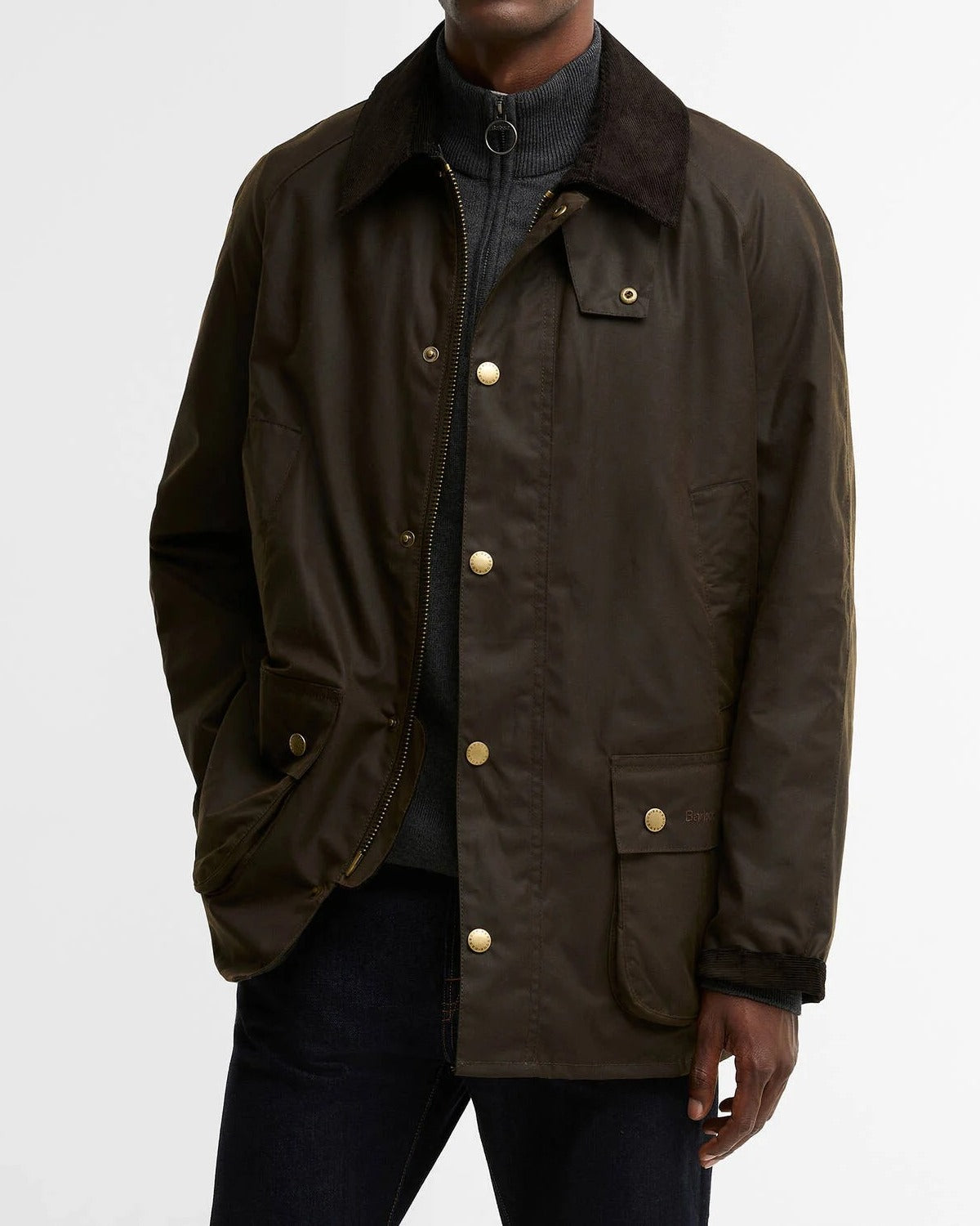 BARBOUR Giacca Uomo ASHBY WAX-Olive