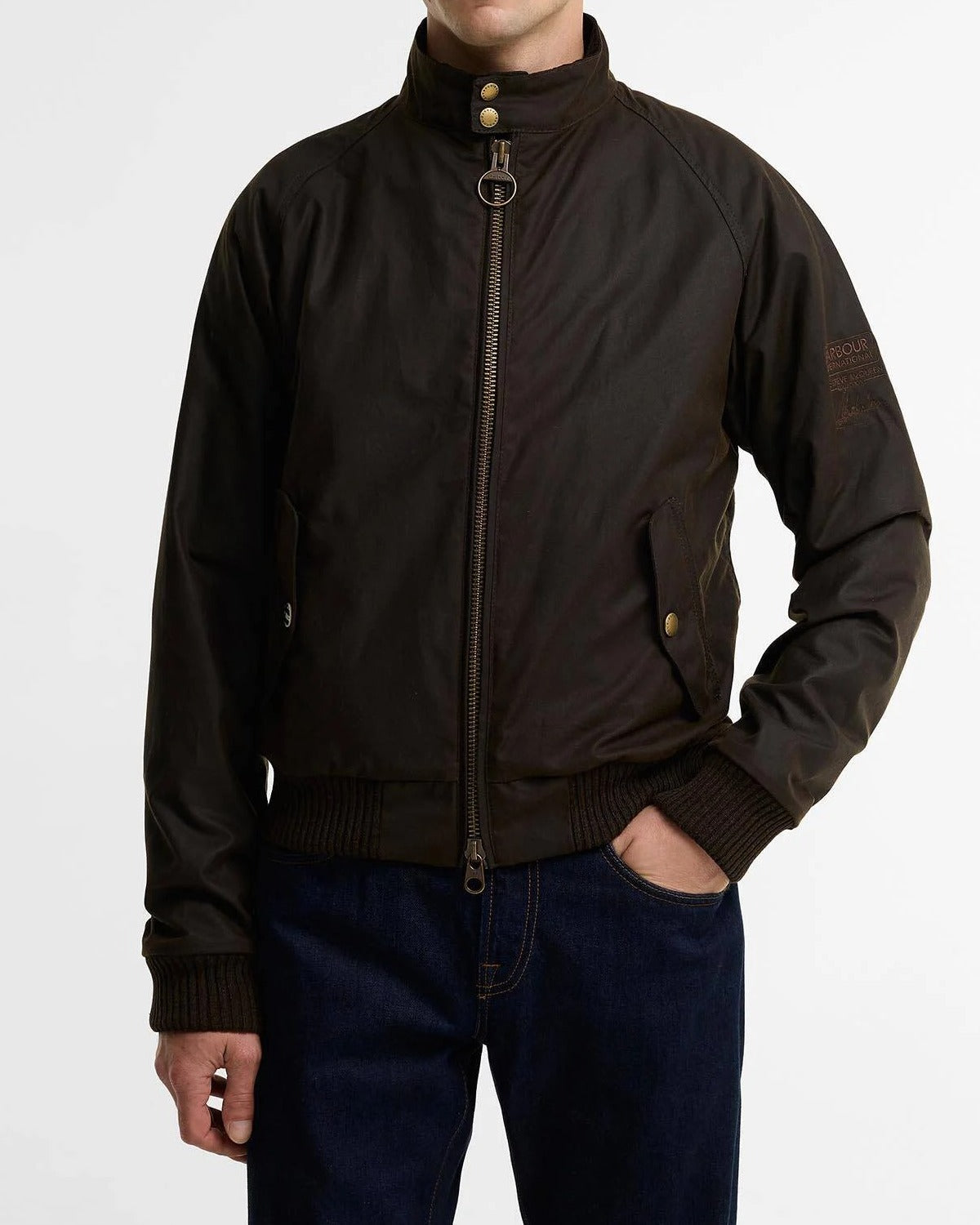 BARBOUR Giacca Uomo Merchant Wax-Olive