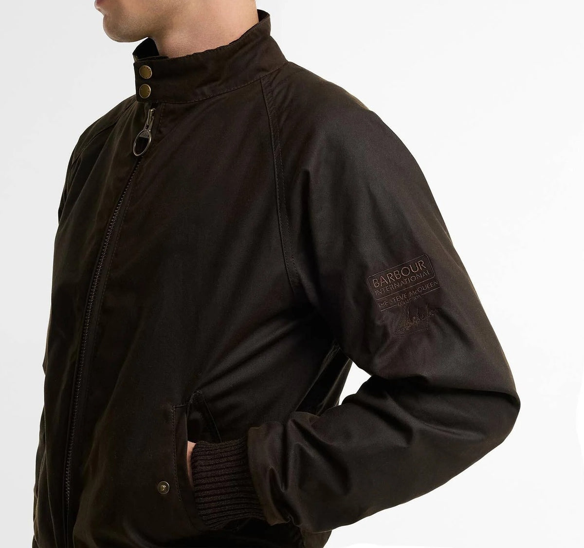 BARBOUR Giacca Uomo Merchant Wax-Olive