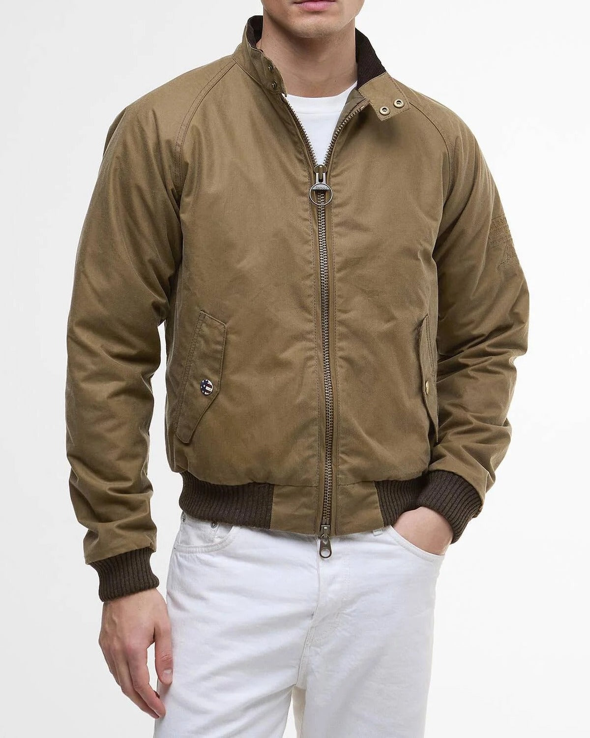 BARBOUR Giacca Uomo Merchant Wax-Sand