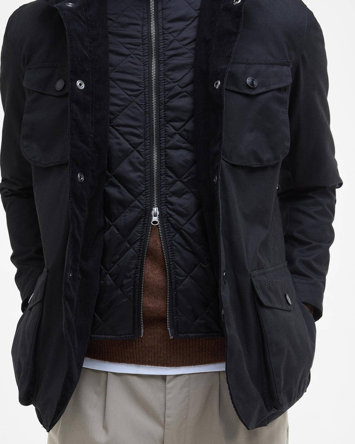 BARBOUR Giacca Uomo OGSTON WAX-Black