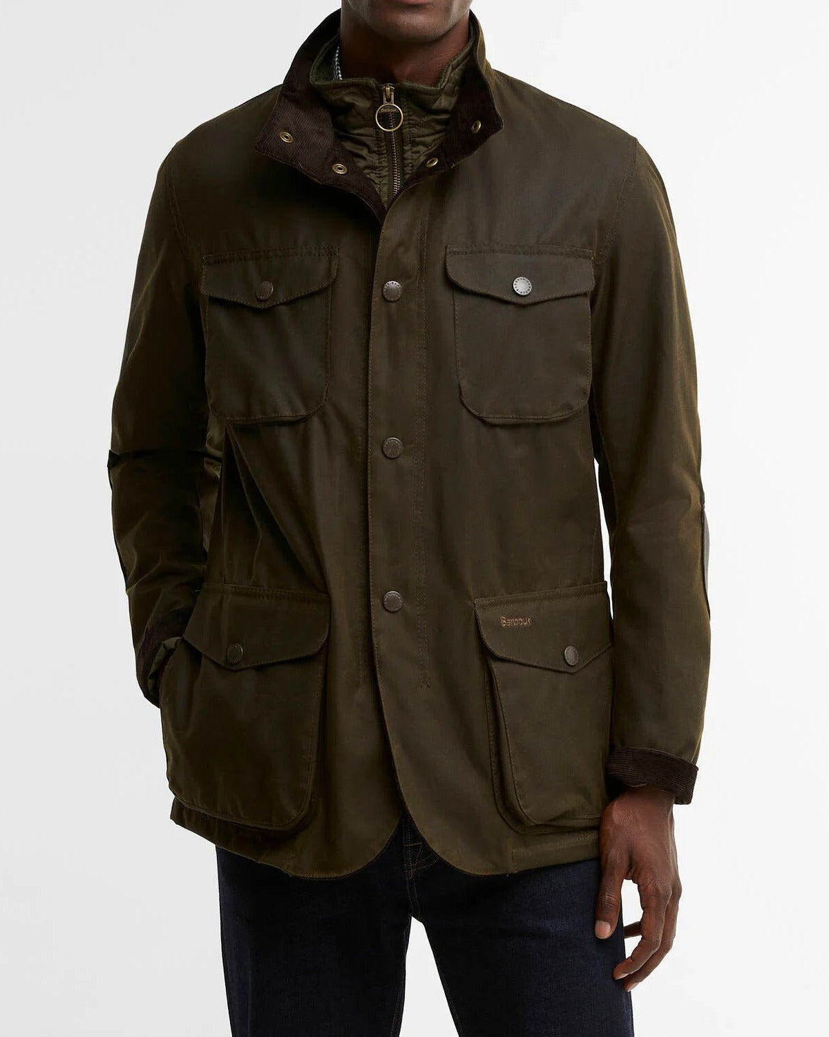 BARBOUR Giacca Uomo OGSTON WAX-Olive