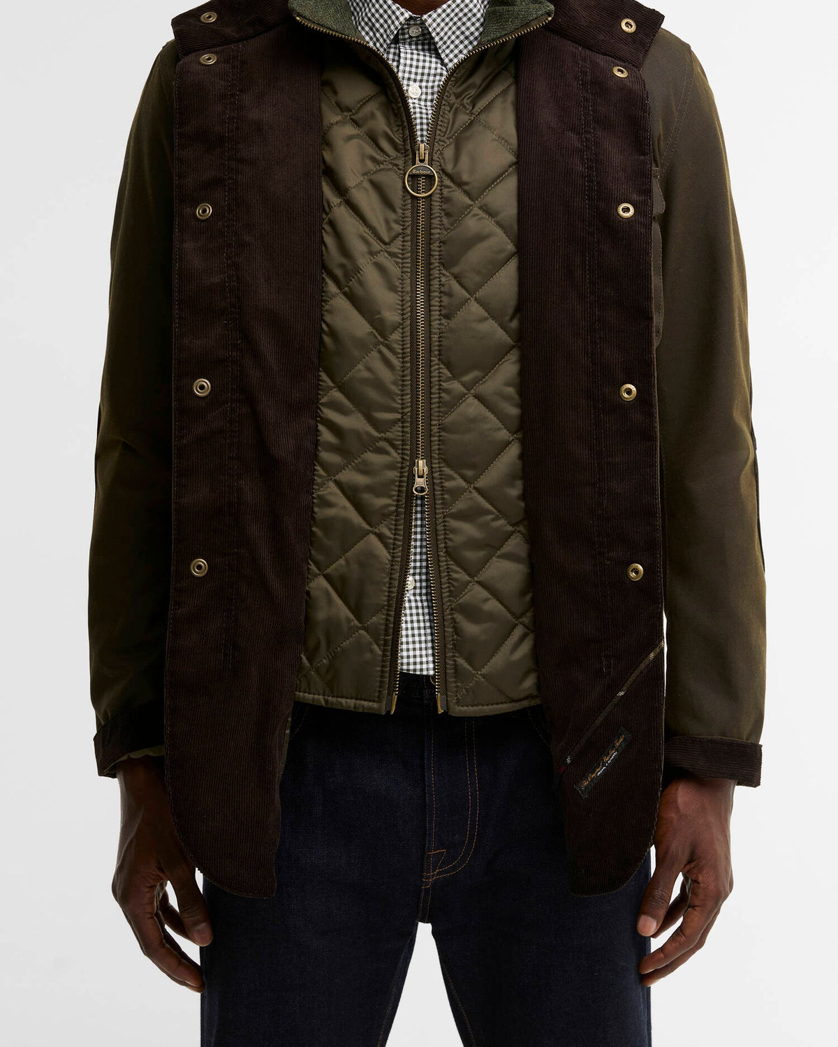 BARBOUR Giacca Uomo OGSTON WAX-Olive