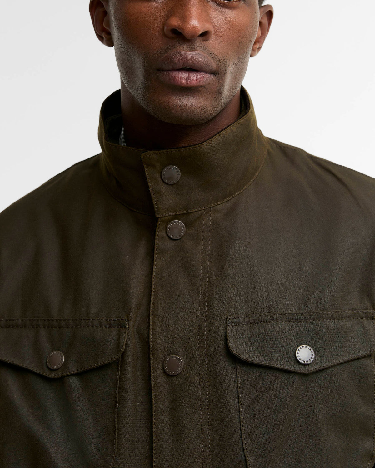 BARBOUR Giacca Uomo OGSTON WAX-Olive