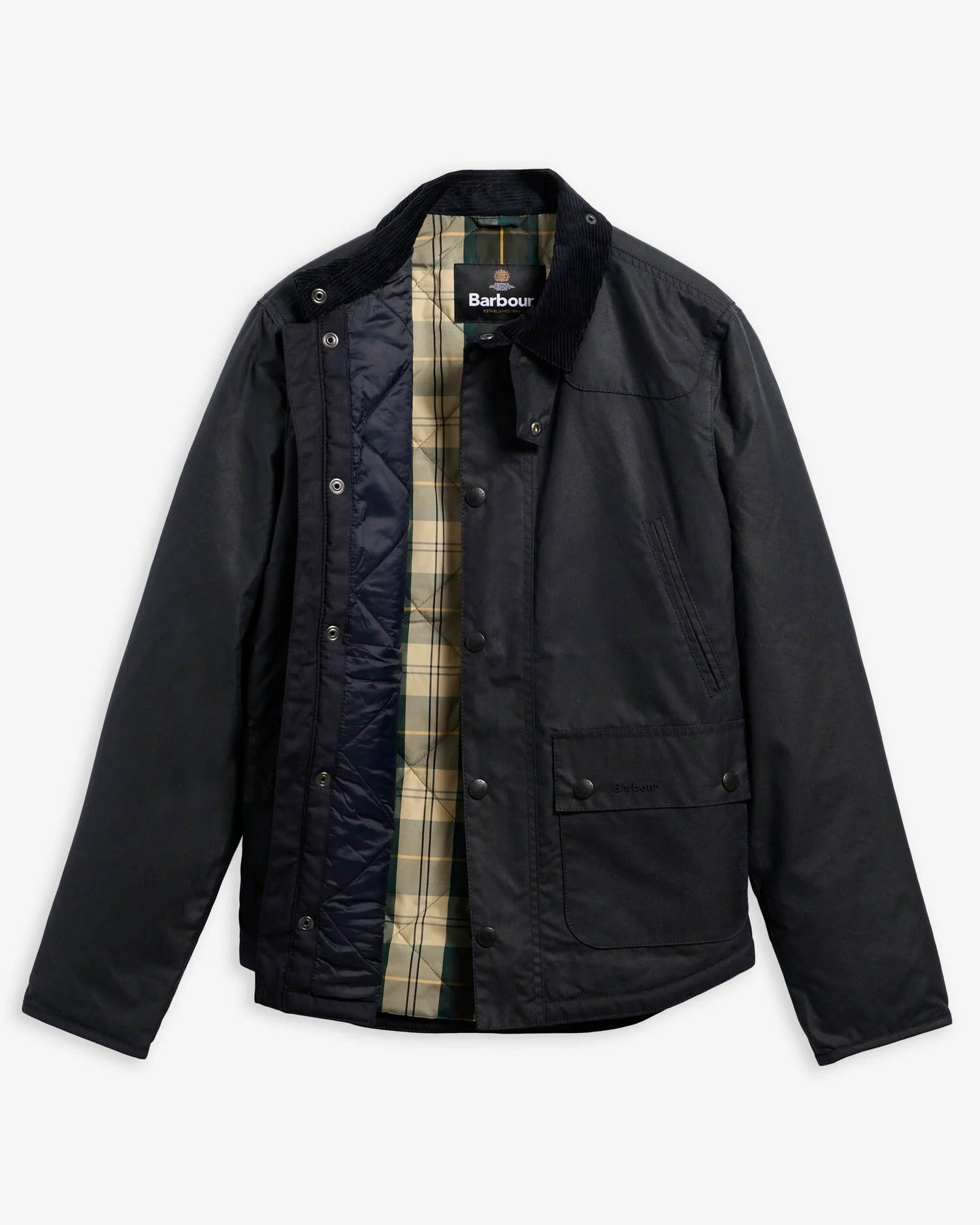 BARBOUR Giacca Uomo Reelin Wax-Classic Navy