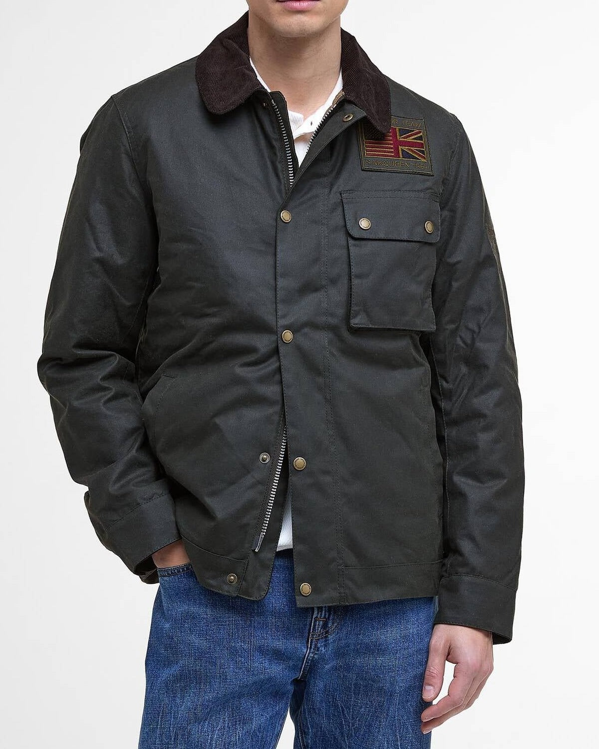 BARBOUR Giacca Uomo Workers Wax-Sage