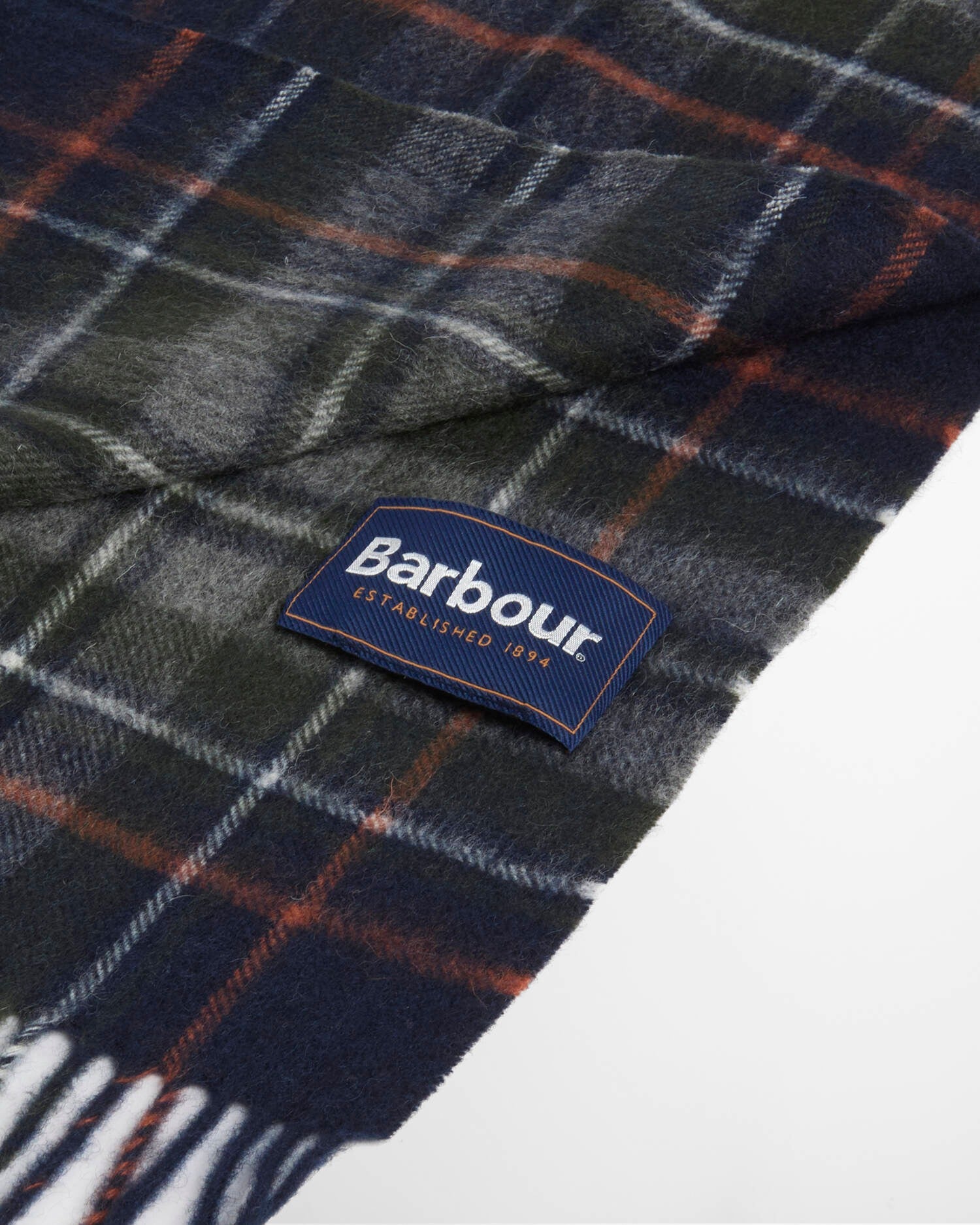 BARBOUR Sciarpa Uomo NEW CHECK TARTAN-Navy