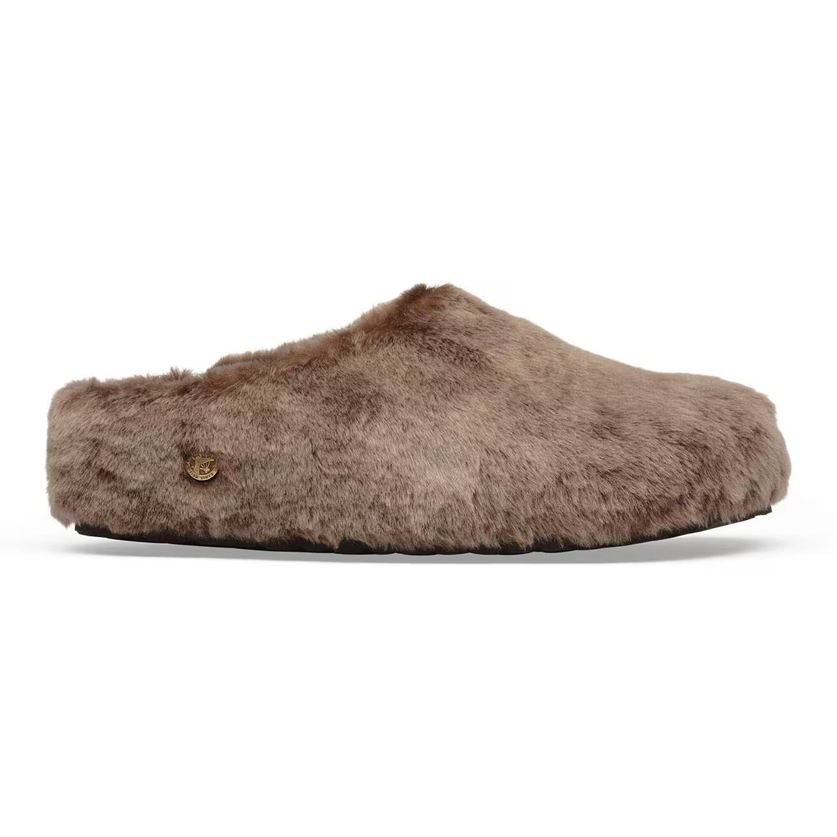 BIRKENSTOCK Ciabatta Unisex AMSTERDAM WRAPPED SHEARLING-Gray Taupe