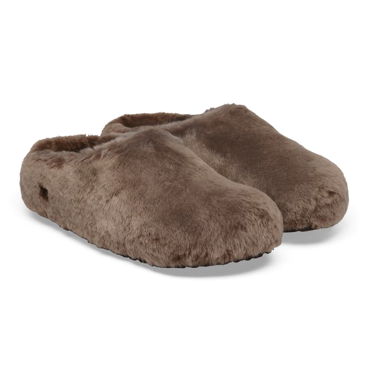 BIRKENSTOCK Ciabatta Unisex AMSTERDAM WRAPPED SHEARLING-Gray Taupe