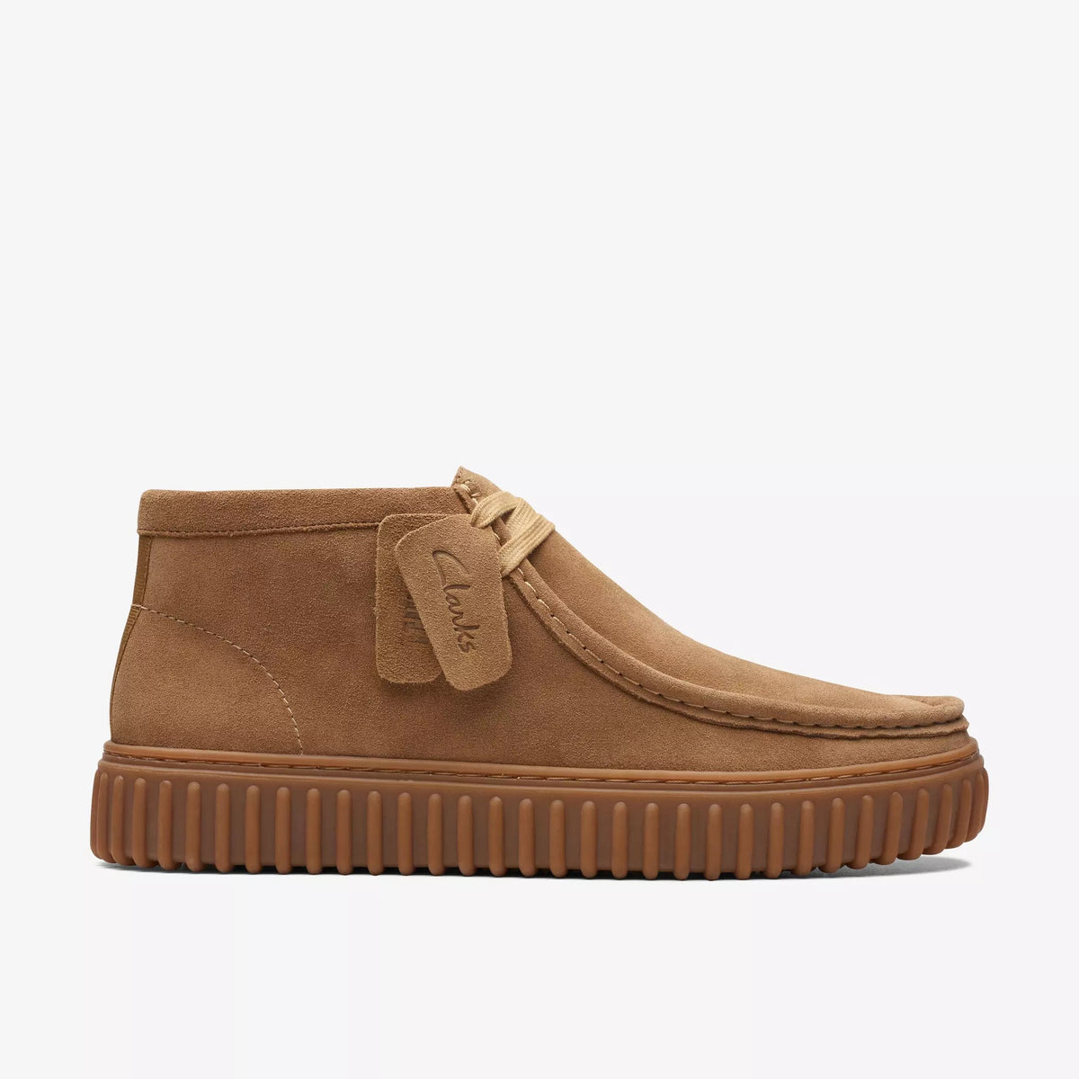 CLARKS Scarpa Uomo TORHILL HI SUEDE-Sand