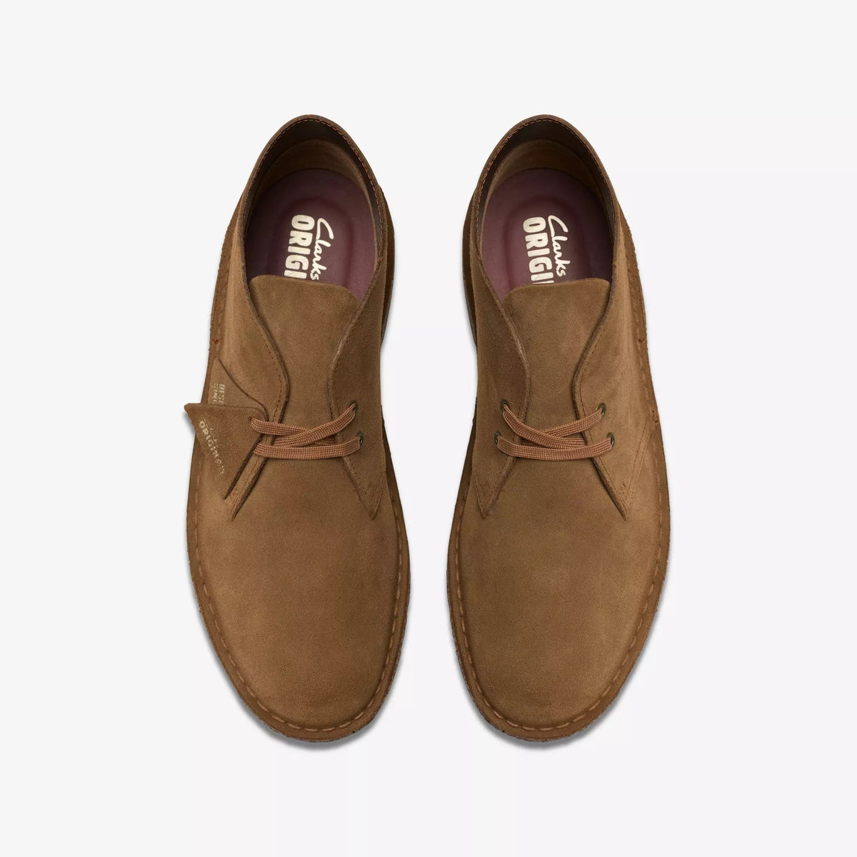 CLARKS Scarpa Uomo DESERT BOOT SUEDE-Cola