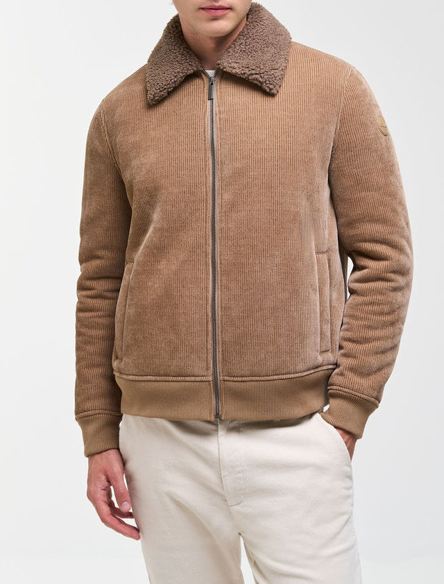 COLMAR Giacca Uomo Bomber Velluto-Beige Marrakech