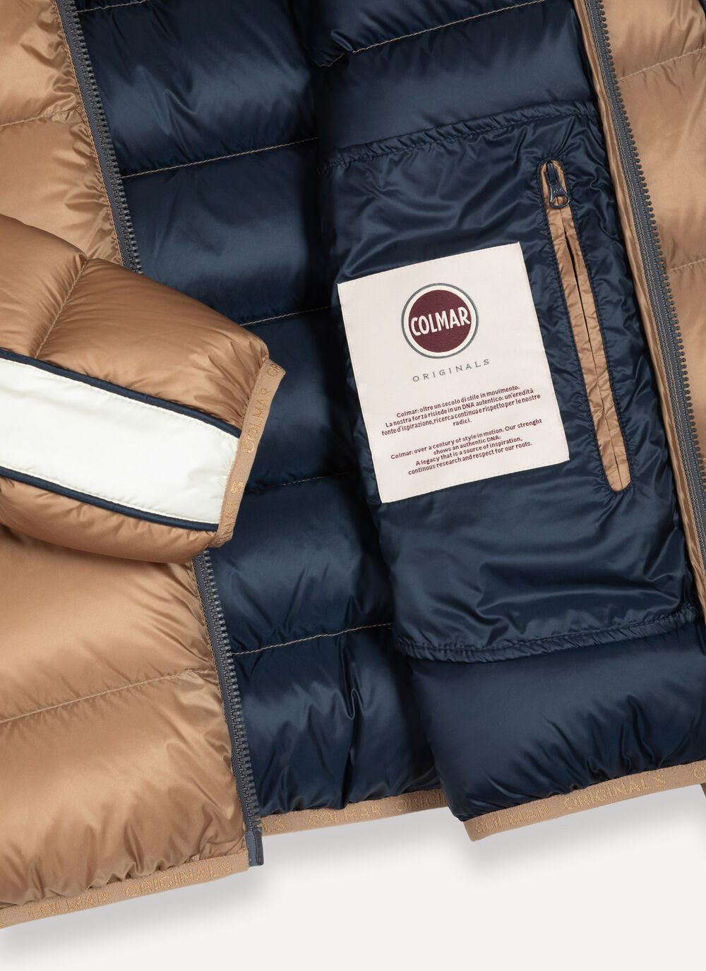 COLMAR Piumino Uomo Heritage Cappuccio-Beige Marrakech
