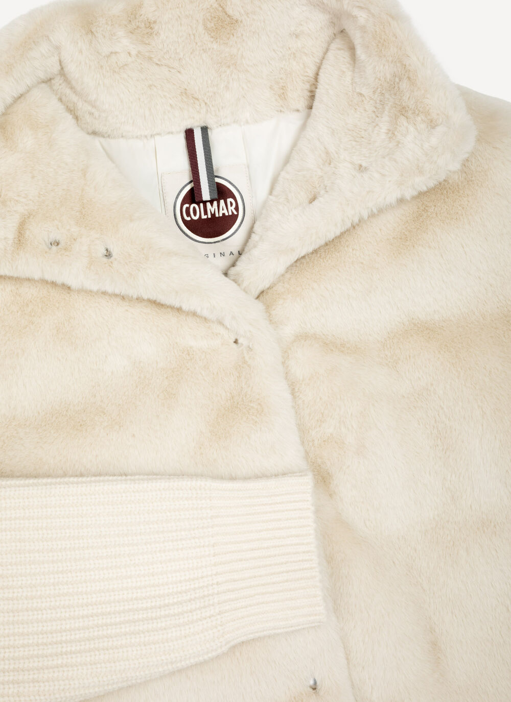 COLMAR Giacca Donna Ibrida Ecopelliccia-Bianco Nude