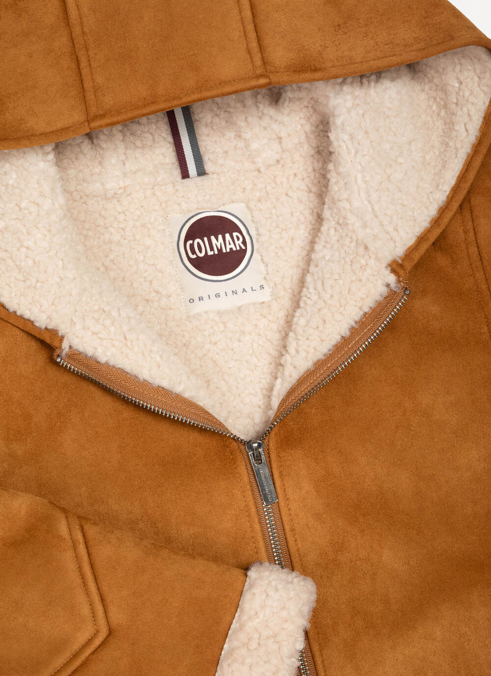 HOODED JACKET IN SYNTH SHEEPSKIN - 1JU PRESTIGE