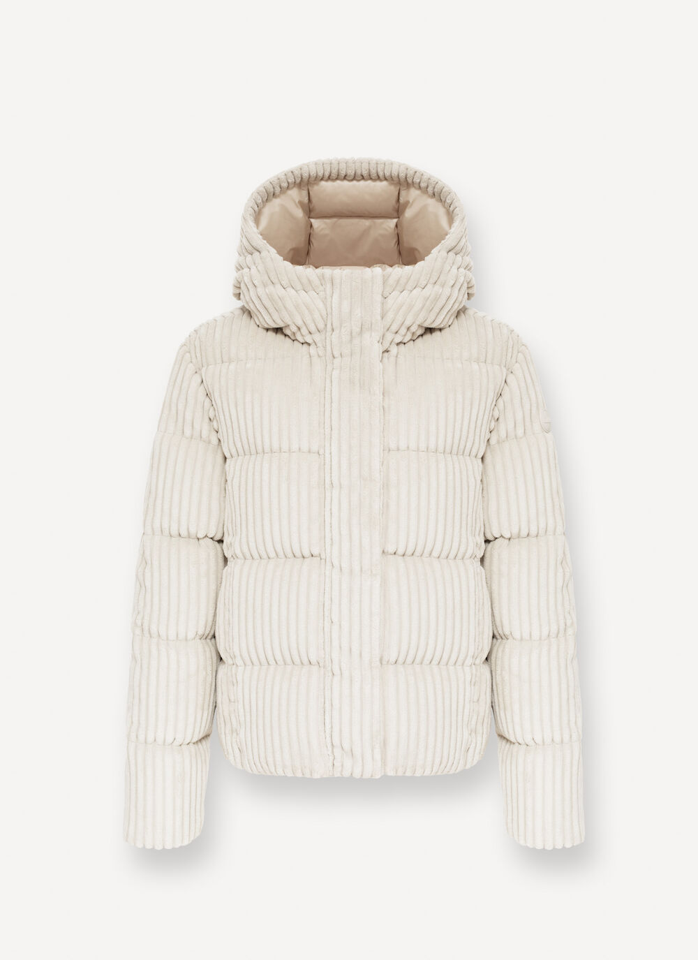 COLMAR Piumino Donna Cappuccio Velluto-Bianco Nude
