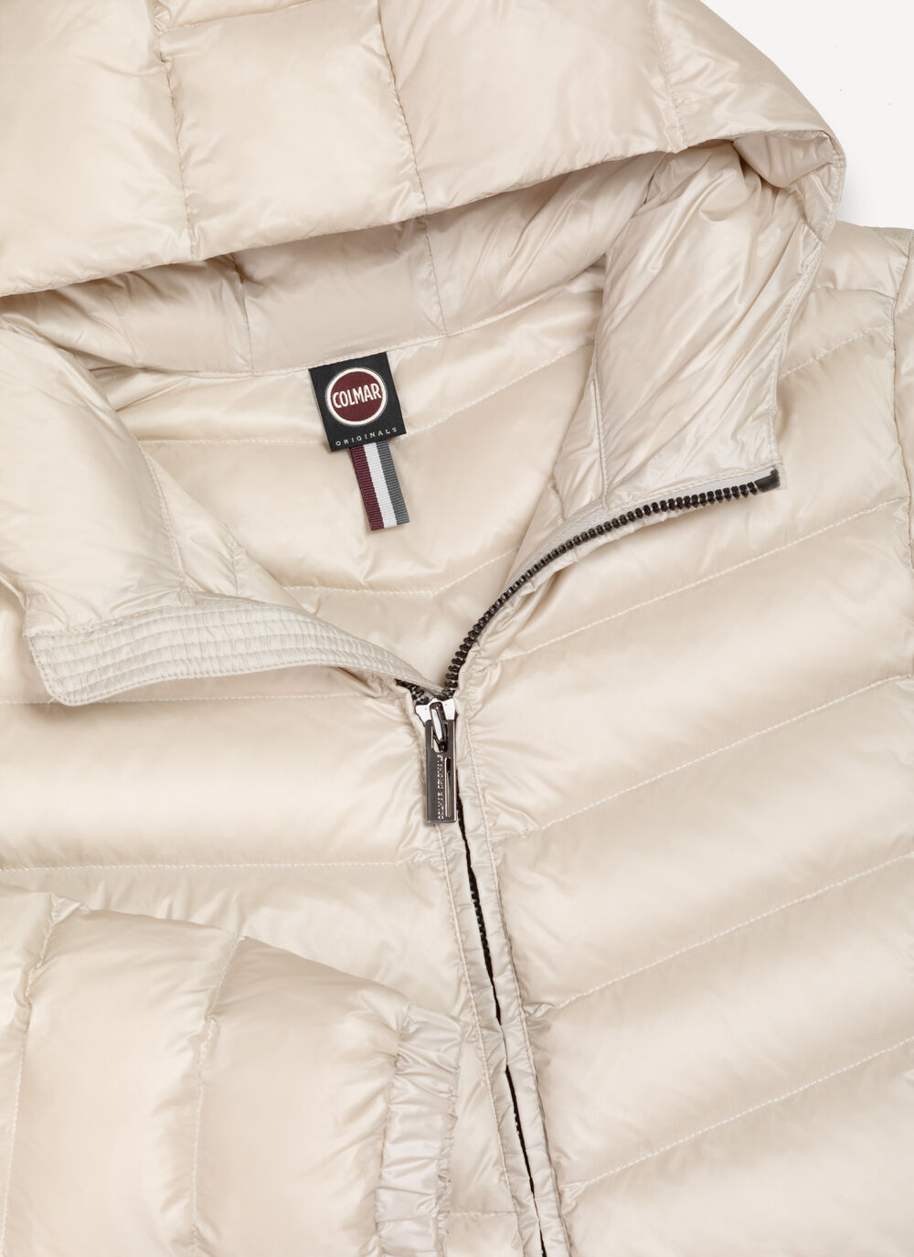 COLMAR Piumino Donna Icon Cappuccio-Bianco Nude