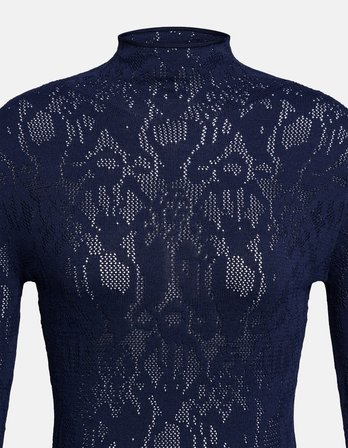 DONDUP Abito Corto Donna Tricot Viscosa Jacquard-Universo