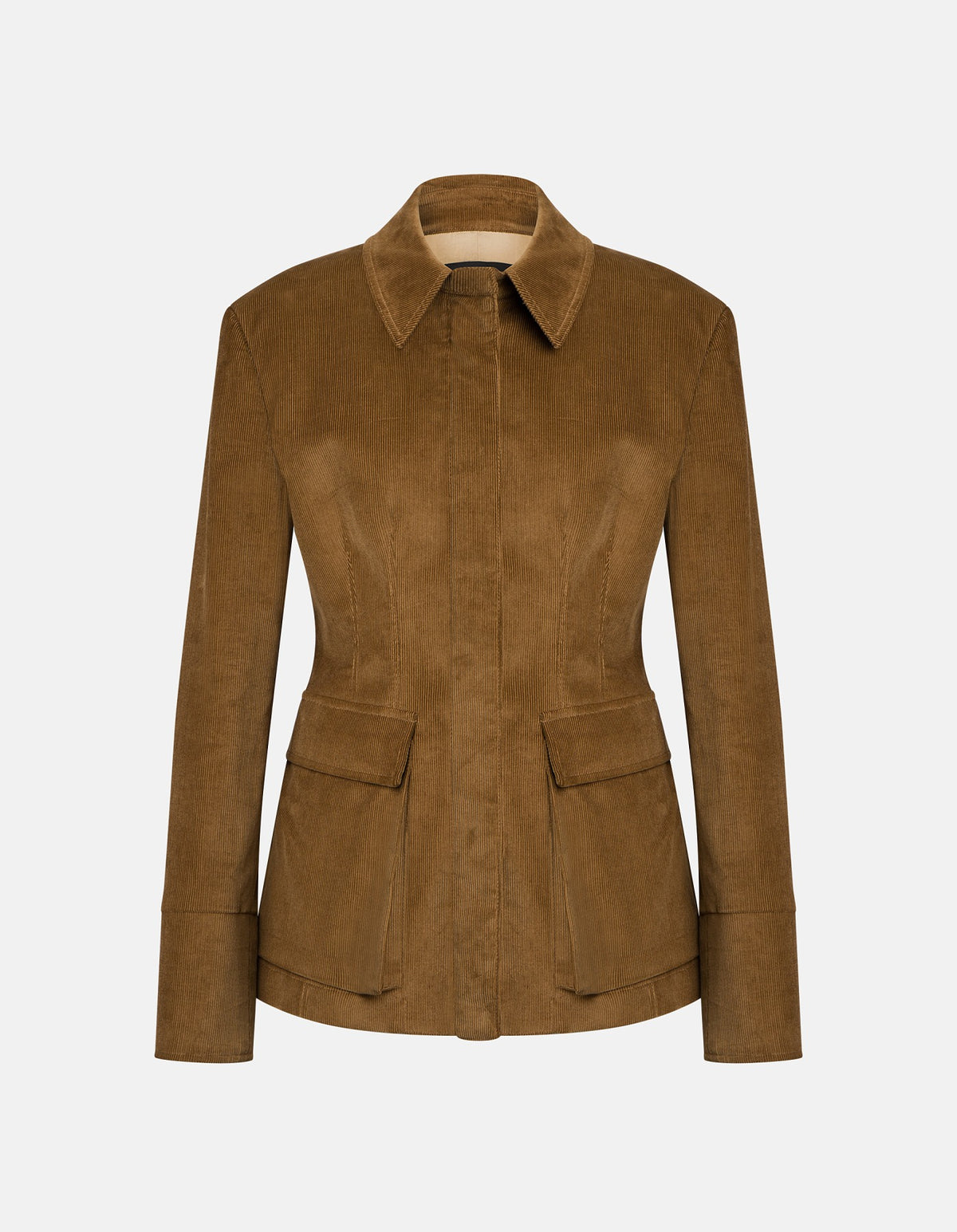 DONDUP Giacca Donna Velluto Stretch-Cammello