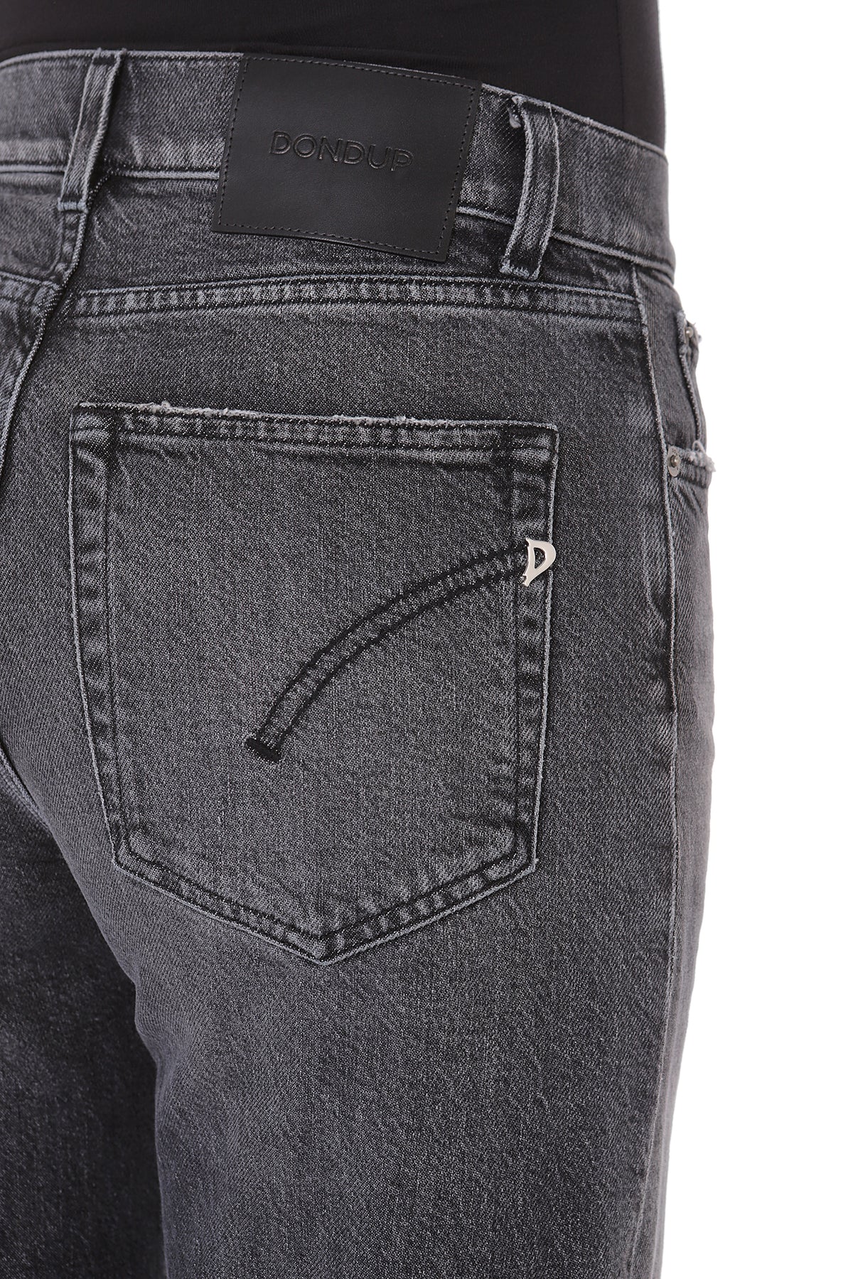 DONDUP Jeans Donna AMBER Wide Leg-Nero
