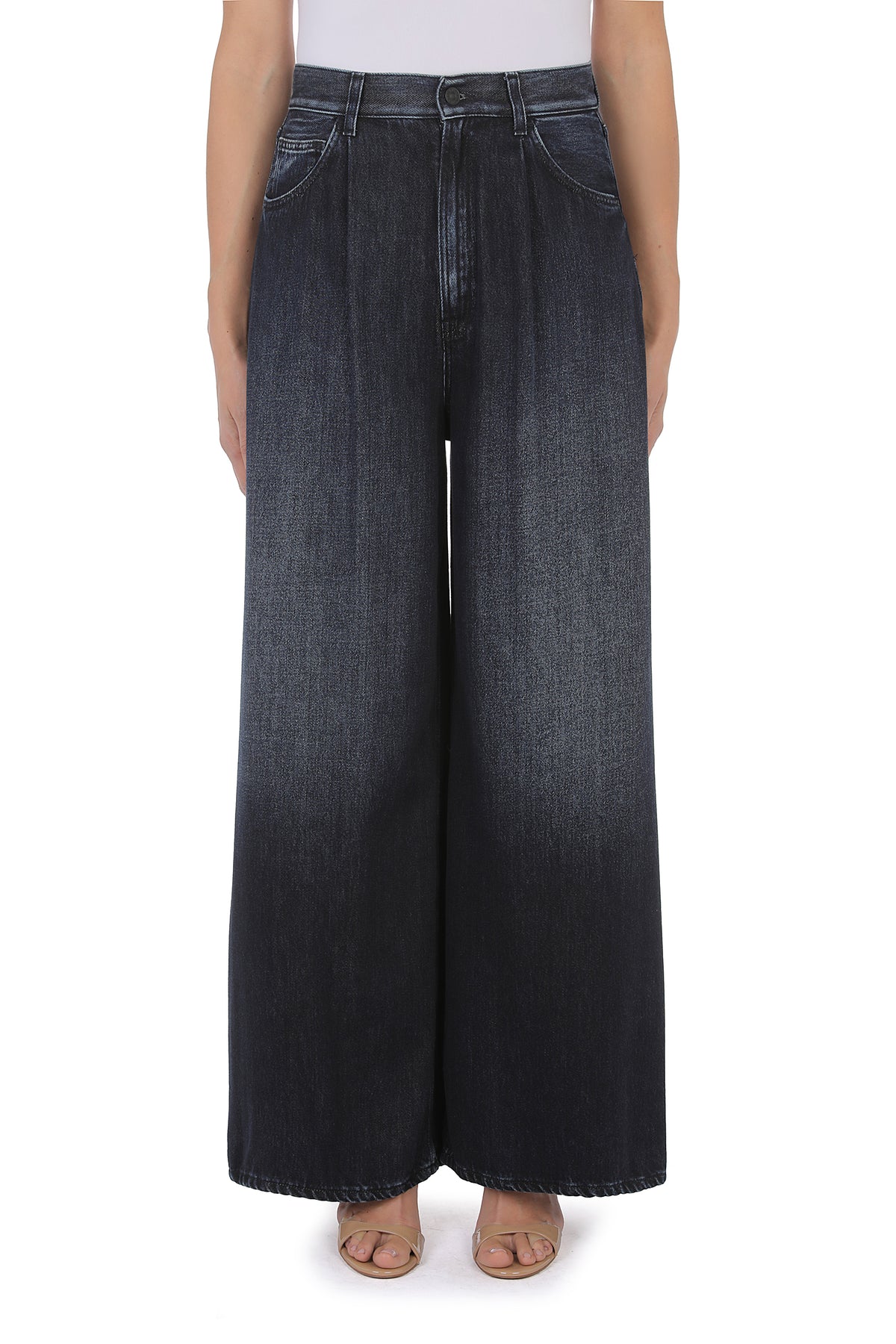 DONDUP Jeans Donna MAGGIE Wide Leg-Blu
