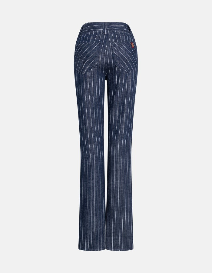 DONDUP Pantalone Donna TOPPA Flare-Blu