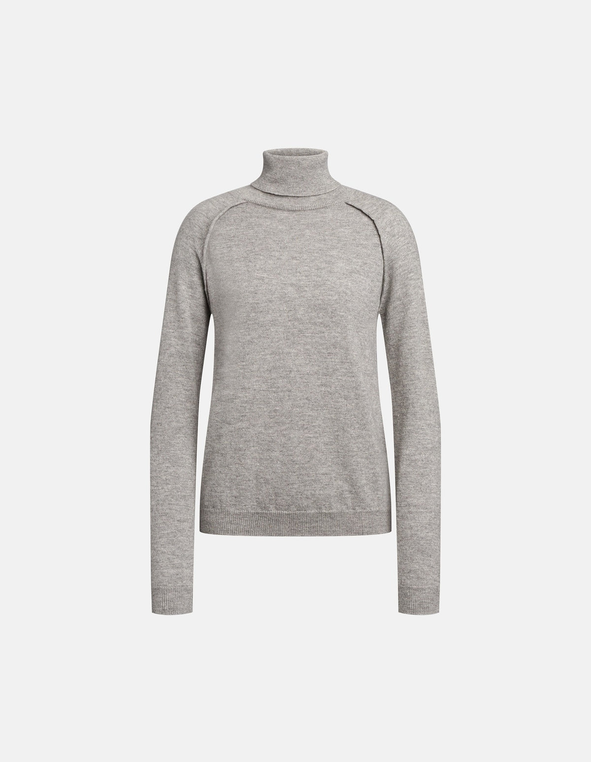 DONDUP Maglia Donna Dolcevita Lana Cashmere-Grigio