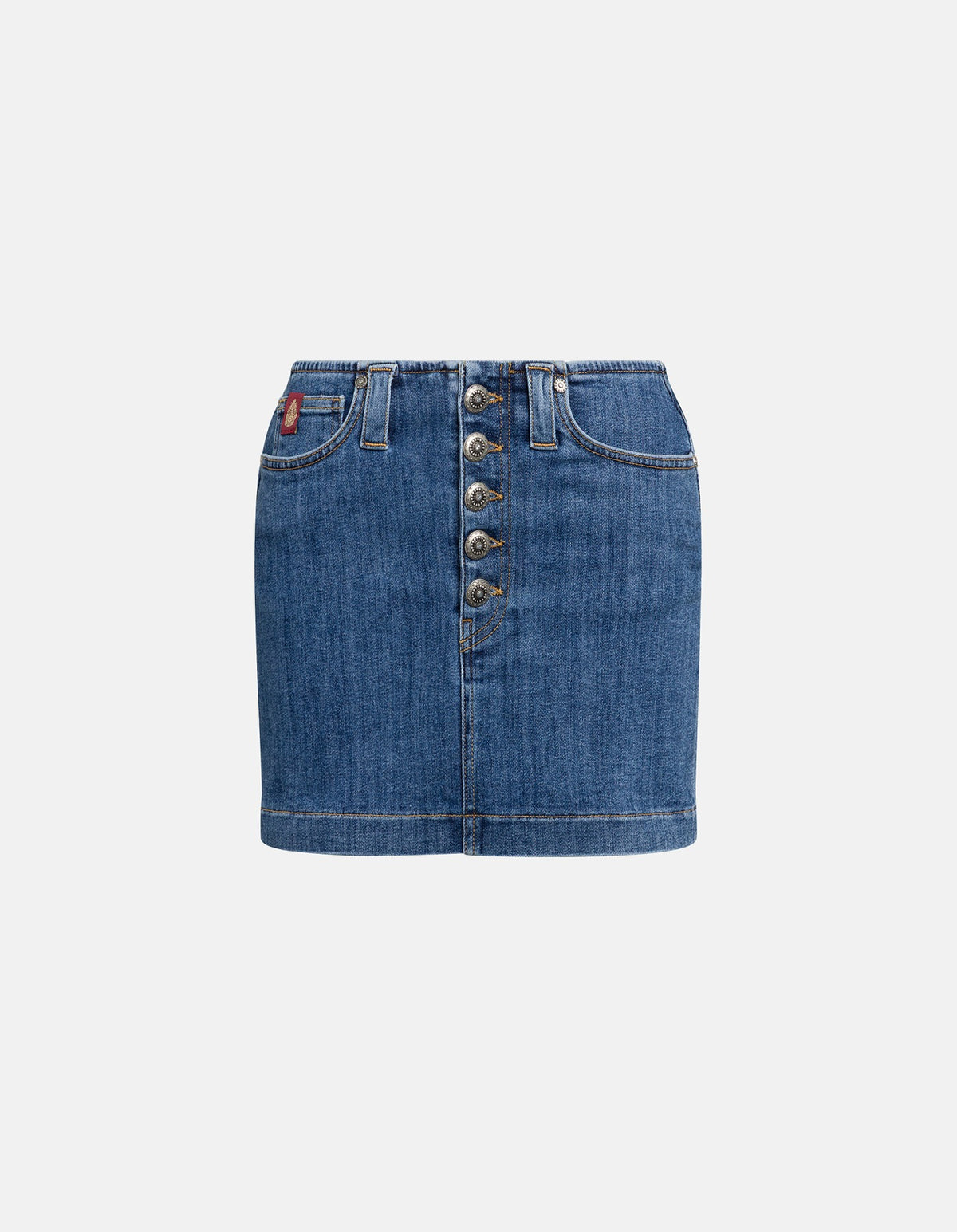 DONDUP Gonna Corta Donna Denim Stretch-Blu