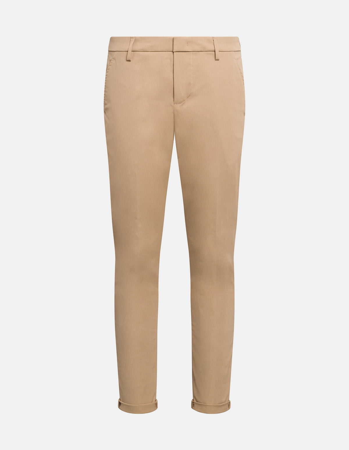 DONDUP Pantalone Uomo Gaubert Slim Gabardina-Safari