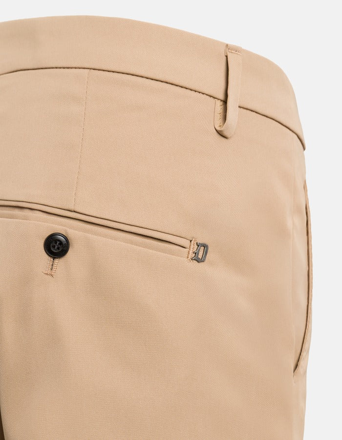 DONDUP Pantalone Uomo Gaubert Slim Gabardina-Safari