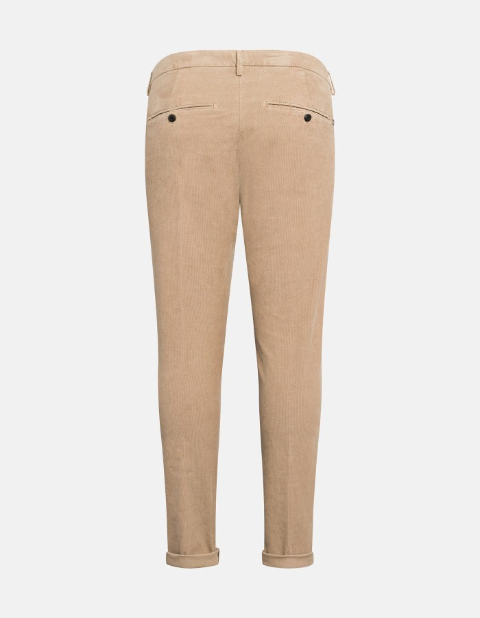 DONDUP Pantalone Uomo Gaubert Slim Velluto-Sabbia