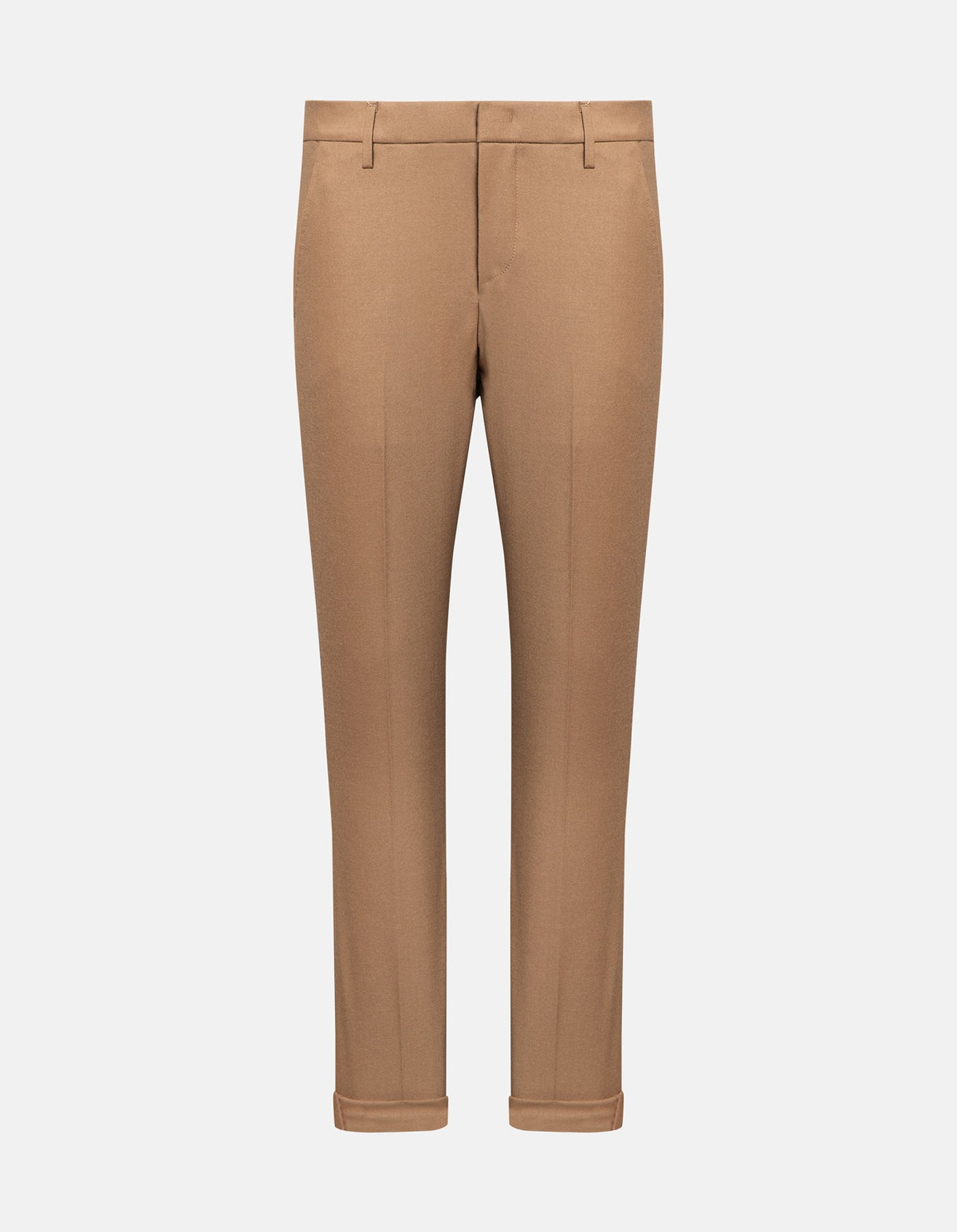 DONDUP Pantalone Uomo Gaubert Slim Flanella-Cammello