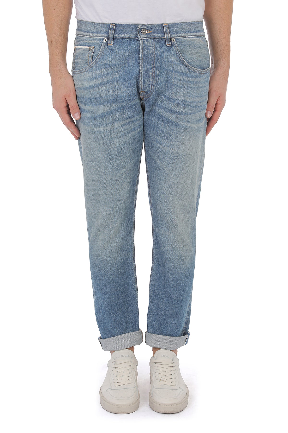 DONDUP Jeans Uomo Icon Slim-Blu