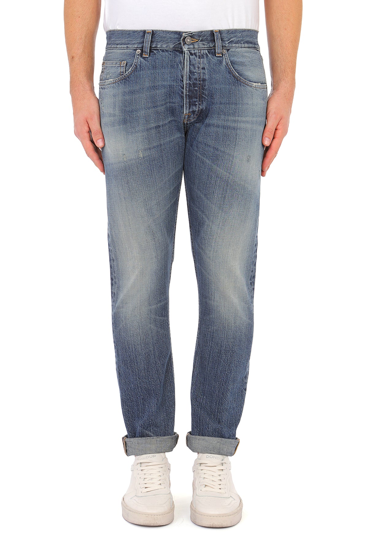 DONDUP Jeans Uomo Icon Slim-Blu