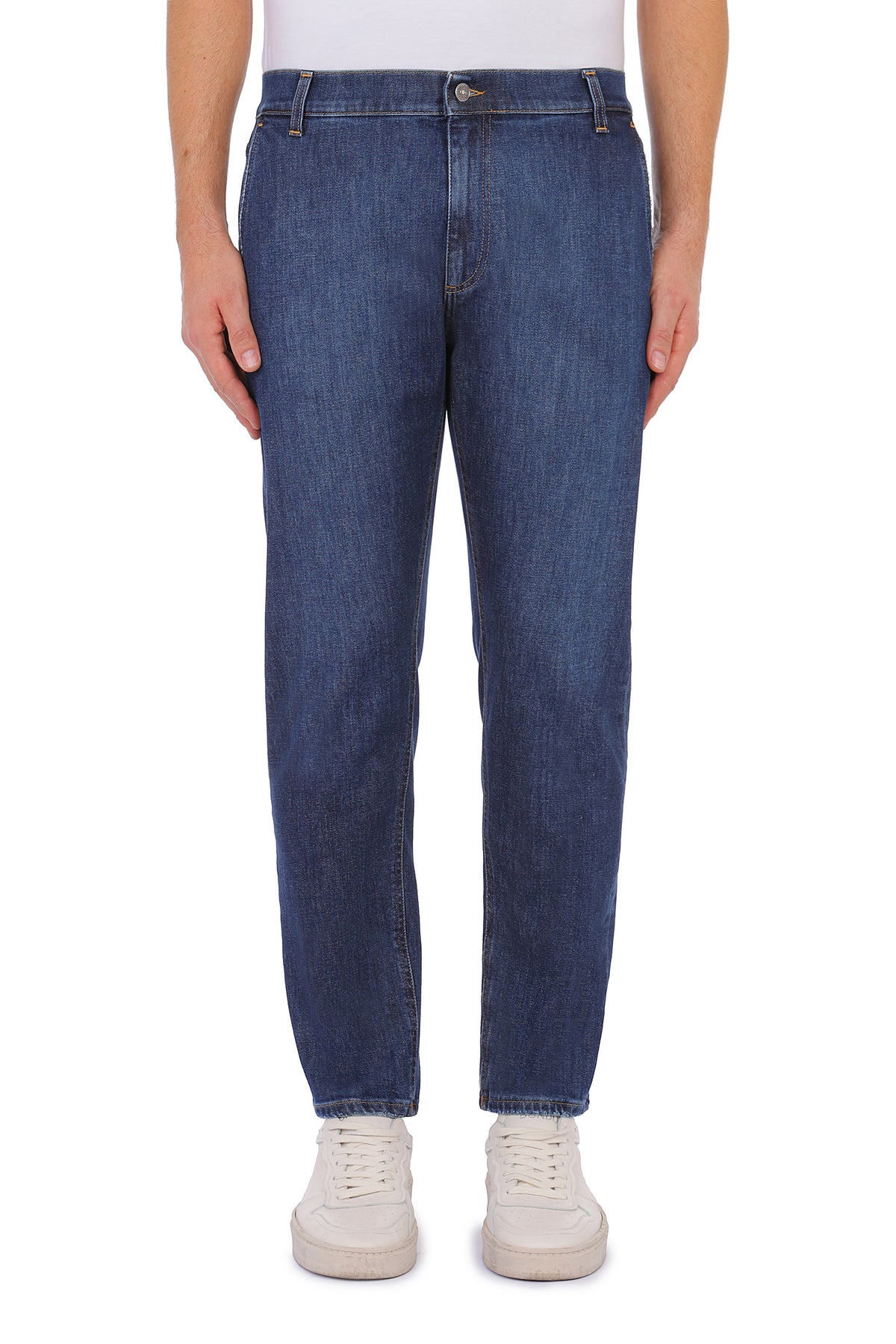 DONDUP Jeans Uomo Jeff Carrot-Blu