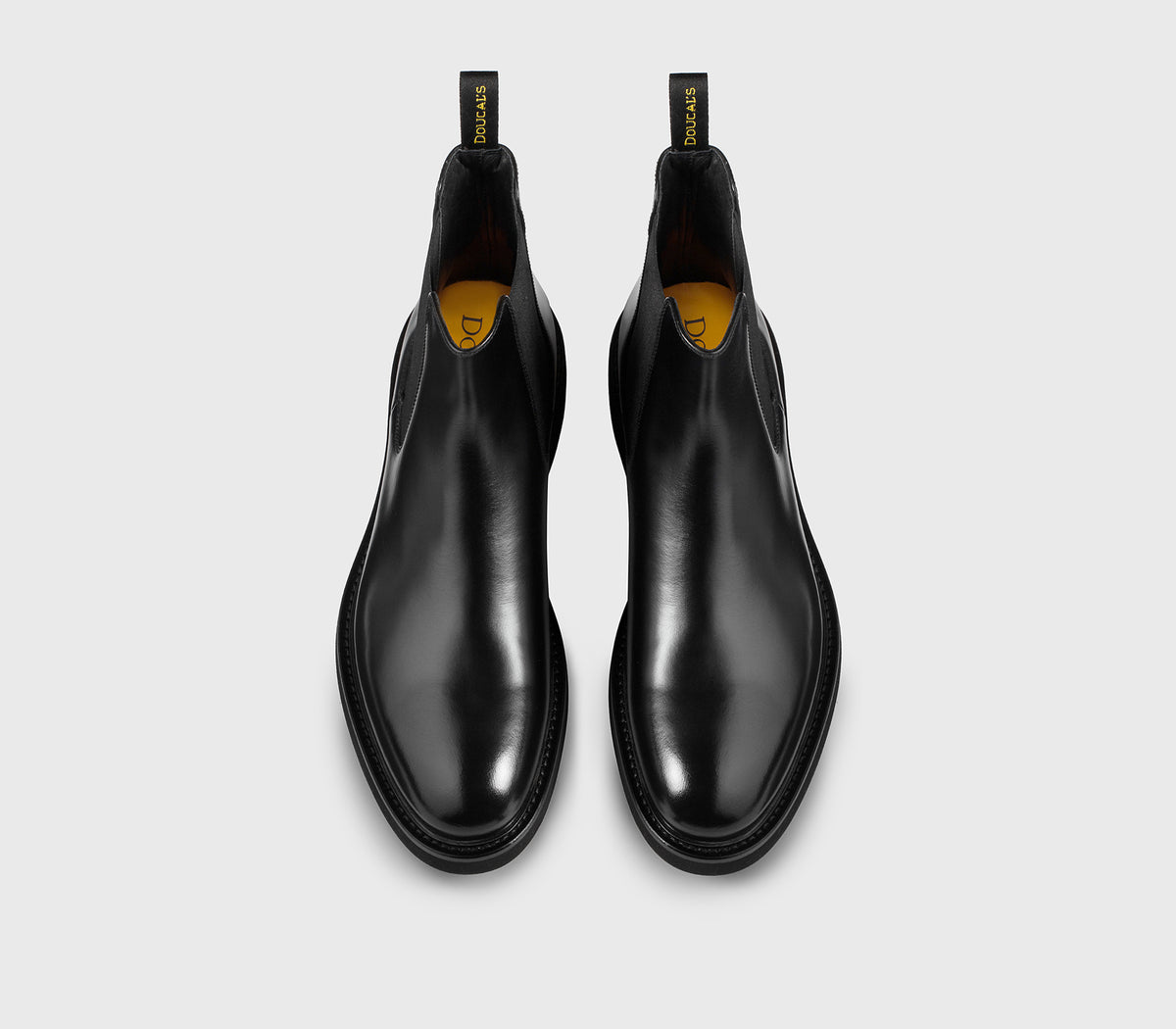 DOUCAL'S Stivaletto Beatles Uomo Pelle-Nero