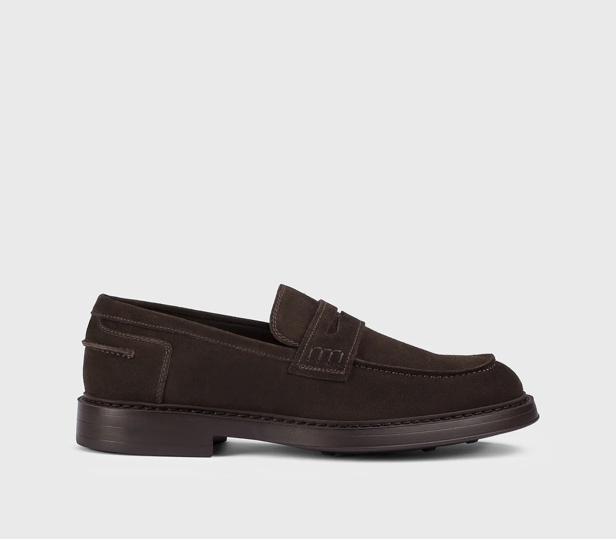 DOUCAL'S Mocassino Uomo Penny ADLER Suede-Terre