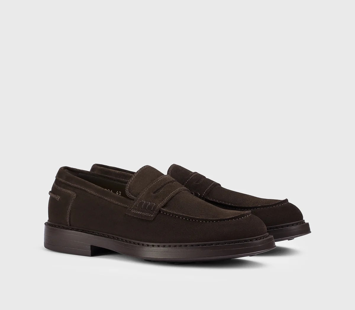 DOUCAL'S Mocassino Uomo Penny ADLER Suede-Terre