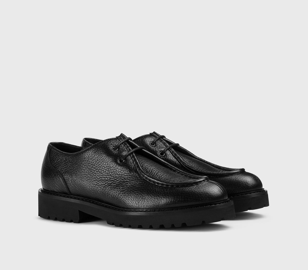 DOUCAL'S Scarpa Uomo DERBY Pelle Cervo-Nero