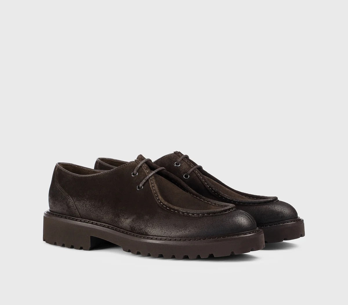 DOUCAL'S Scarpa Uomo Derby Suede-Terre