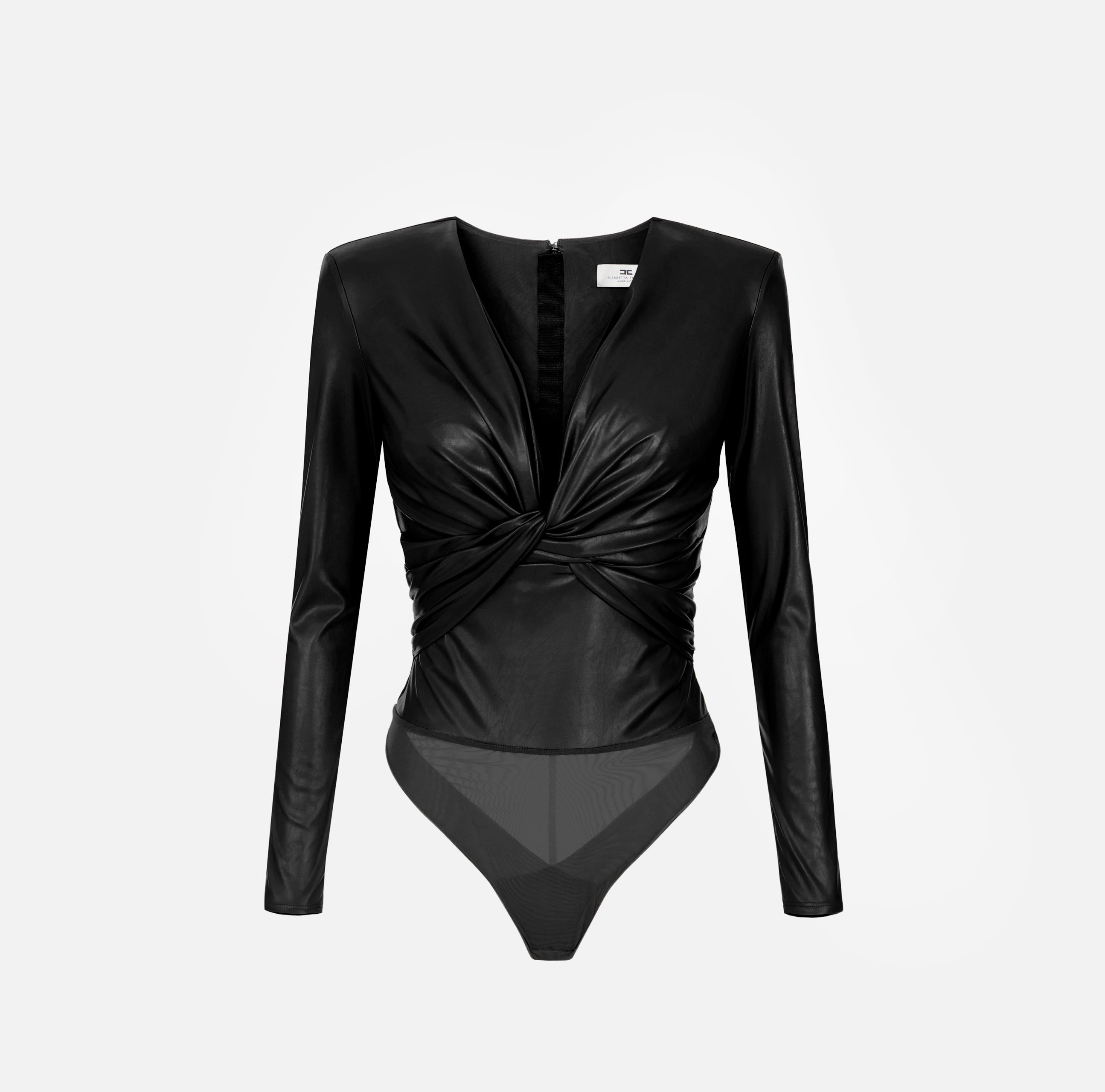 ELISABETTA FRANCHI Body Ecopelle Nodo-Nero