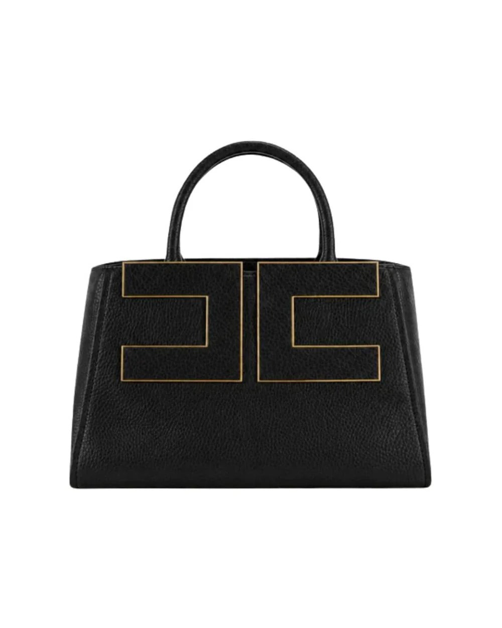 ELISABETTA FRANCHI Borsa Tote Ecopelle Logo-Nero