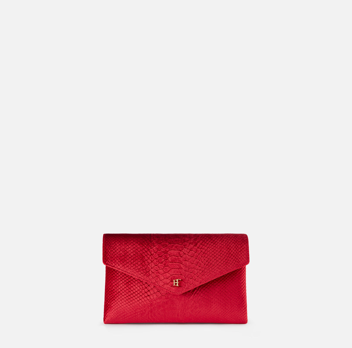 ELISABETTA FRANCHI Borsa Tracolla Velluto Stampa Cocco-Red PAssion