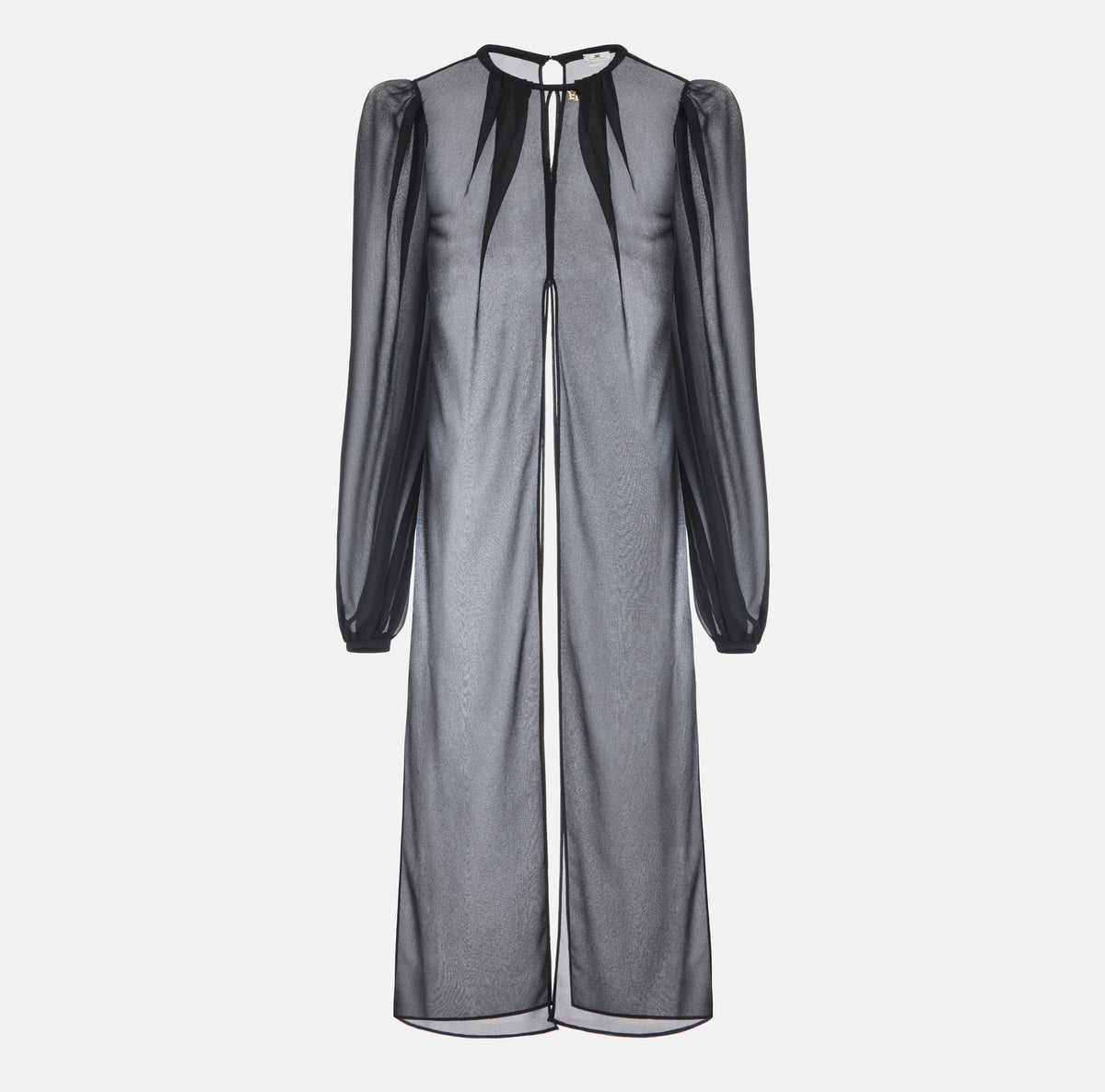 ELISABETTA FRANCHI Casacca Georgette-Nero