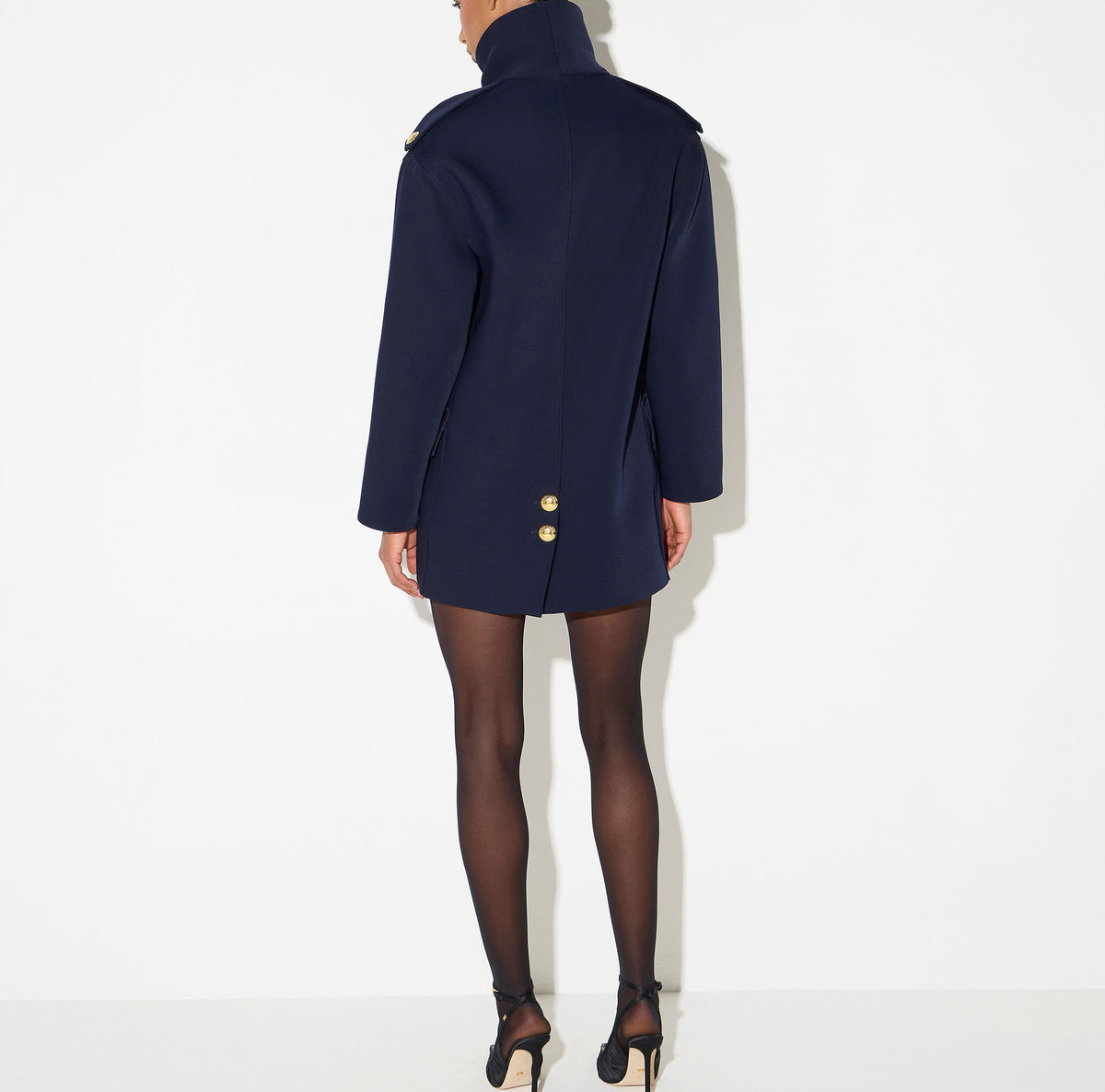 ELISABETTA FRANCHI Caban Scuba-Blu Notte