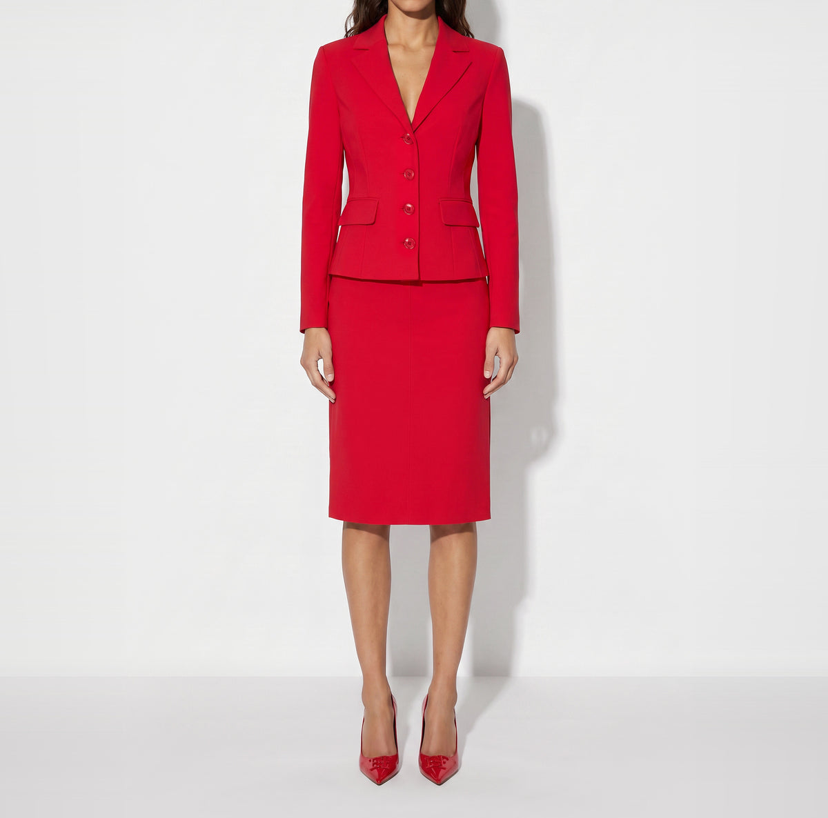 ELISABETTA FRANCHI Giacca Tessuto Tecnico-Red Passion