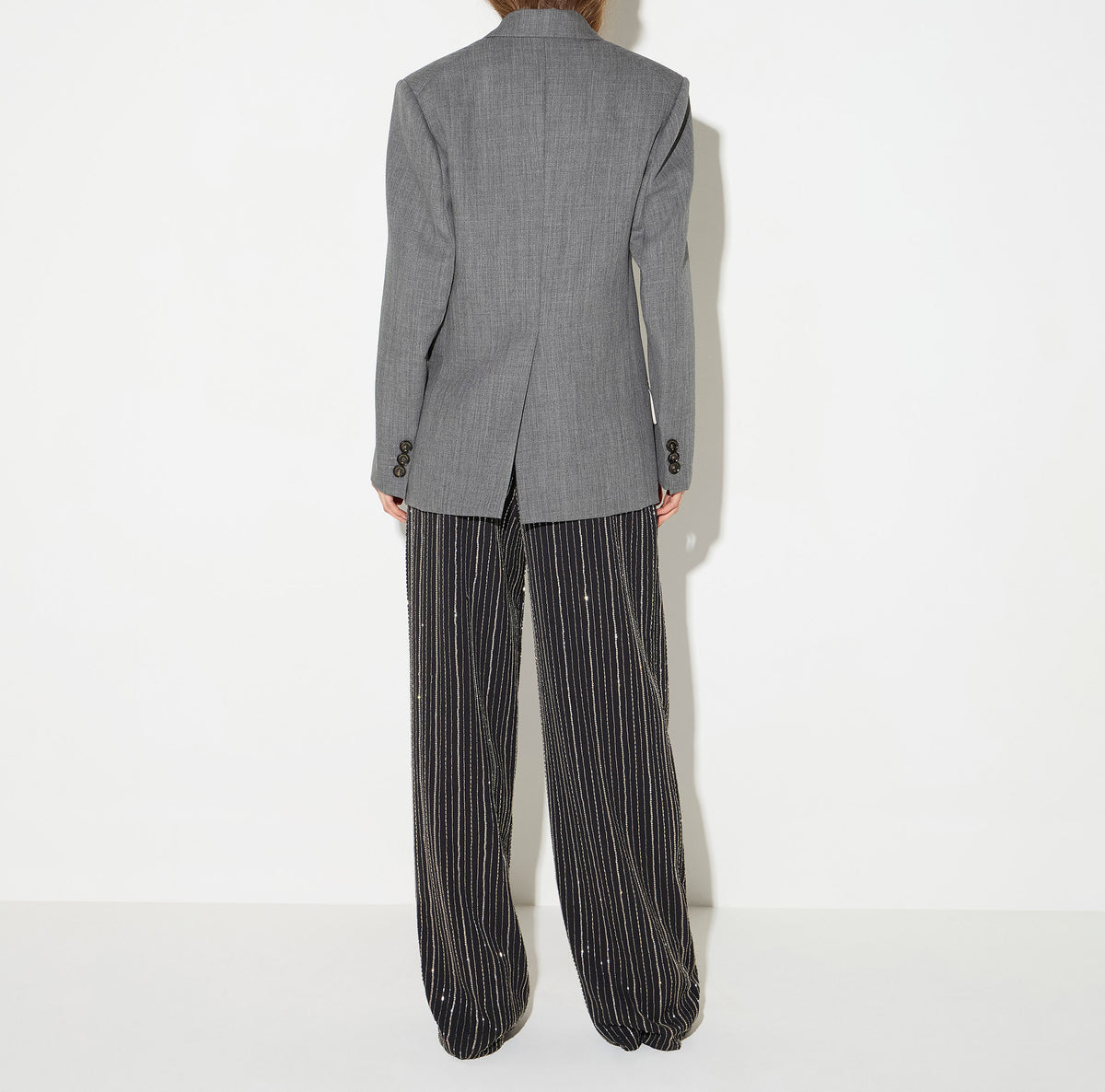 ELISABETTA FRANCHI Giacca Lana-Grigio Melange