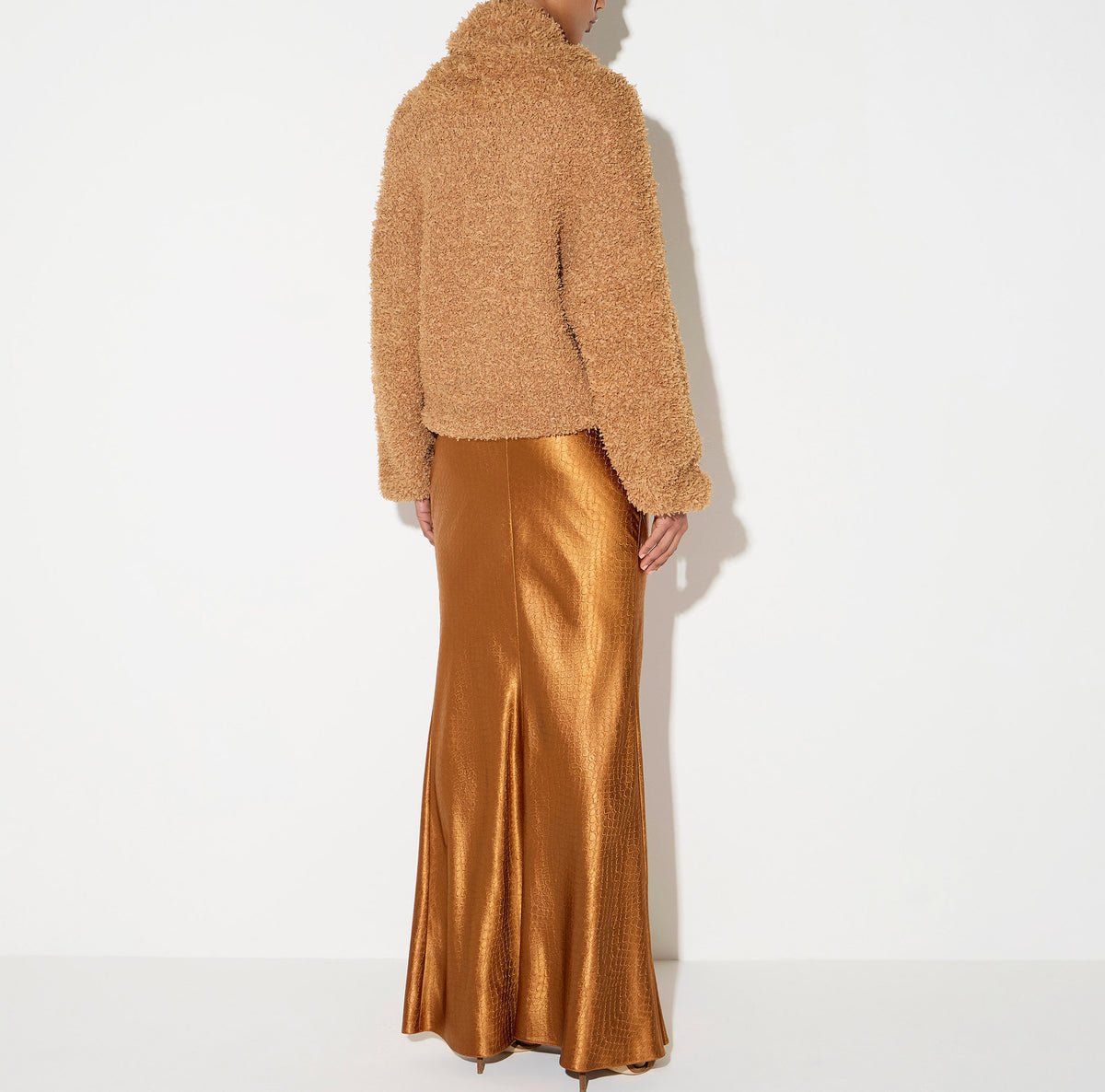 ELISABETTA FRANCHI Pullover Effetto Spugna-Daino